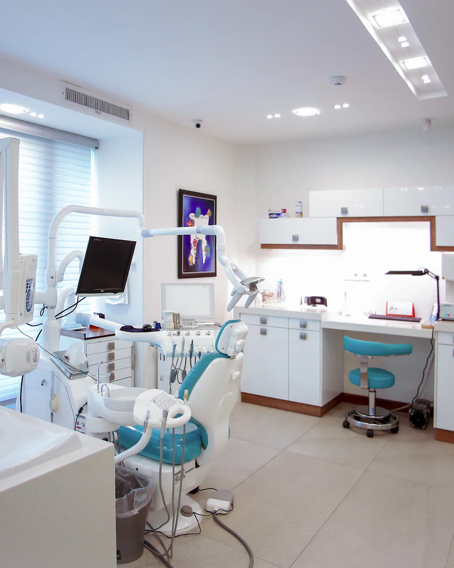 Bright, modern dental clinic treatment room